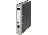 Ordner LEITZ® 1050, DIN A4, Rückenbreite 52 mm, Griffloch, geklebtes Rückenschild, Hartpappe, 1 Stück, grau