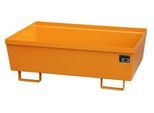 Auffangwanne BAUER AO-2, Stahl, 246 l, B 1200 x T 800 x H 415 mm, orange