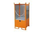 Bauer Fass-Stapelpalette, Auffangvolumen 210 L, orange