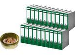 LEITZ® Ordner 1080, DIN A4, 80 mm, grün + gratis 1 Dose Buttercookies