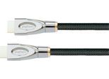 HDMI 2.1 Kabel Good Connections PYTHON® Serie, Ultra-High-Speed, bis 8K/UHD-2, Vollmetallstecker & Nylongeflecht, Länge 1 m, schwarz