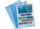 Exacompta Sichthülle, DIN A4, genarbt, 100 Stück, blau