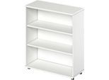 Schäfer Shop Genius Regal TETRIS WOOD, 3 OH, Höhe inkl. Gleiter, B 1000 mm, weiß