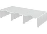 styro® Sortierstation styrodoc Jumbo, DIN C4, 1 Etage/3-reihig/3 Fächer, grau