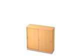 Schiebetürenschrank, 3 OH, B 1200 x T 400 mm, Buche-Dekor