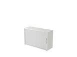 Querrollladenschrank TARVIS, 2 Ordnerhöhen, B 1200 x T 400 x H 825 mm, abschließ- & stapelbar, lichtgrau/lichtgrau