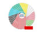 Avery® Zweckform Klebepunkte Set 59994, 3328-teilig, selbstklebend & beschreibbar, 8 Farben, 4 Bögen/Farbe, 416 Punkte/Farbe, Ø 8 mm, 100 % recycelbar