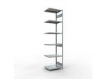 Schulte Lagertechnik Fachbodenregal-Stecksystem MULTIplus 250, Anbauregal, Längenriegel, 3000x750x600 mm, 7 Böden, verzinkt