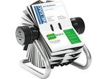 Durable Rollkartei Visifix, für 400 Karten, silber