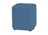 Nowy Styl Sitzhocker TAPA Square O Type, Schurwolle, B 450 x T 450 x H 470 mm, blau