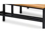 Schuhrost, für Sitzbank, B 995 x T 200 mm, schwarz, ohne Bank