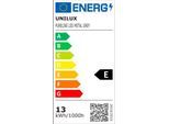 Unilux PURELINE LED Schreibtischleuchte, dimmbar, 3000K/4000K/5700K, Helligkeitssensor, Gelenkarm, metallgrau
