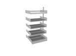 Variabo Freiarmregal, Anbaufeld, doppelseitig, 400 mm Fachtiefe, 1000 x 2000 mm