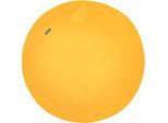 Sitzball Leitz Ergo Cosy, Stärkung der Rücken- und Rumpfmuskulatur, Stoffüberzug, ⌀ 650 mm, gelb