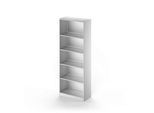 Schäfer Shop Genius Regal TETRIS SOLID, Stahlkorpus, 5 OH, B 800 x T 413 x H 2143 mm, weißalu
