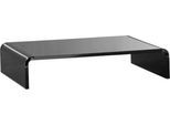 Acryl-Medienträger U-Form, 350 x 230 x 70 mm, schwarz