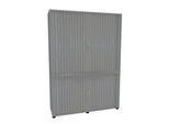 Querrollladenschrank, zweiteilig, B 1350 mm, 5 OH, silber