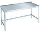 Arbeitstisch aus Edelstahl, unterfahrbar, 850 x 700 x 1400 mm