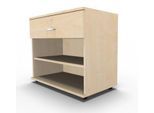 Schäfer Shop Select Sideboard, mit Schublade, abschließbar, Spanplatte, B 800 x T 420 x H 663 mm, Ahorn