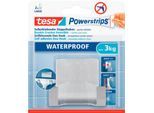 tesa Powerstrips Waterproof Duohaken Zoom, aus Edelstahl, für Feuchträume, max. 3 kg