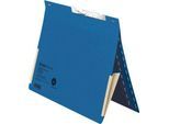 Pendelhefter Falken, Format A4, für bis zu 200 Blatt, 2 Fächer, Schlitzstanzung, Behördenheftung, Tasche, Recycling-Karton, blau, 50 Stück