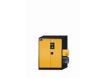 Chemikalienschrank asecos CS-CLASSIC, Flügeltüren, Front Sicherheitsgelb, B 810 x T 520 x H 1105 mm