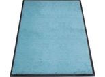 Schmutzfangmatte miltex Eazycare Style, eckig, antistatisch, UV-beständig, waschbar, High-Twist-Nylon & Niltrilgummi, 800 x 1200 mm, pastellblau