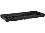 Auffangwanne für Kleingebinde CEMO 13/6, Volumen 44 l, für Regalfachmaß 1300 x 600 mm, ohne Gitterrost, mit Zulassung, stapelbar, Polyethylen, schwarz