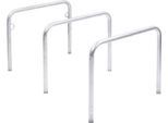 Anlehnbügel WSM, 2-seitig, B 1000 x T 48 x H 800 mm, Stahl verzinkt, zum Einbetonieren