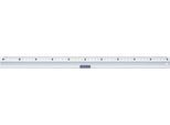 Lineal Staedtler Mars, für Rechtshänder, Länge 50 cm/500 mm, abriebfeste cm- & mm-Einteilung, mit Tuschekante, rutschfest, Aluminium, silber
