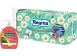 Regina Toilettenpapier 16 Rollen á 150 Blatt, 3-lagig + Palmolive Flüssigseife GRATIS