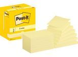 Haftnotizen Z-Notes Post-it R350 CY, 12 Blöcke, 100 Blatt je Block, 76 x 127 mm, PEFC-zertifiziert, gelb