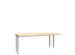 Schäfer Shop Genius Schreibtisch MODENA FLEX, 4-Fuß-Rechteckrohr, beidseitig, B 1800 mm, Ahorn