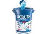 Handreinigungstücher SCRUBS® IN-A-BUCKET®, mit Orangenduft, blau, Nachfüll-Spendereimer mit 72 Stück Inhalt