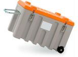 Trolley CEMO CEMbox 150, Polyethylen, 150 l, L 800 x B 600 x H 530 mm, stapelbar, gelb