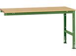 Manuflex Ansatztisch UNIVERSAL Standard, Tischplatte Multiplex, 1750x1000, resedagrün