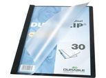 Durable Klemmmappe Duraclip, DIN A4, Kunststoff, mit Clip, schwarz