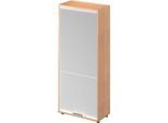 Schäfer Shop Genius Vertikal-Rollladenschrank TETRIS WOOD, 4,5 OH, H 1910 mm, Höhe inkl. Gleiter, Buche-Dekor