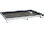 Bauer Regalwanne RW 2200-1 PE, mit PE-Einsatz, lackiert, L 2165 x B 1315 x H 230 mm, feuerverzinkt