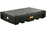 IBC-Auffangwanne, Polyethylen, 1100 l, 3000 kg, PE-Lochplatte, unterfahrbar