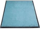 Schmutzfangmatte miltex Eazycare Style, eckig, antistatisch, UV-beständig, waschbar, High-Twist-Nylon & Niltrilgummi, 750 x 850 mm, pastellblau