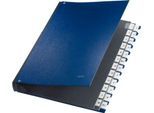 LEITZ® Pultordner, für DIN A4, alphabetisch, 26 Fächer, Graupappe, blau