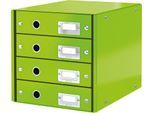 LEITZ® Click + Store, 4 Schubladen, flach, grün