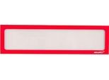 Ultradex Infotasche, magnetisch, für Überschriften, B 225 x H 60 mm, A4, rot