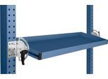 Manuflex Neigbare Ablagekonsole, für Reihe Universal oder Profi, Nutztiefe 195 mm, für Tischbreite 2500 mm, brillantblau
