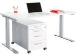Schäfer Shop Genius Büromöbelset 2-tlg. MODENA FLEX, höhenverstellbar, Breite 1600 mm