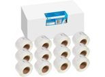 Etiketten G&G, kompatibel zu Dymo 99010/s0722370, 12x130 Stück, ablösbar, B 89 x H 28 mm, weiß