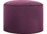 Hocker DotCom scuba®, für Sitzsack Swing, abwaschbar, Innenseite PVC-beschichtet, aubergine