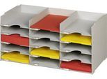 PAPERFLOW Sortierstation, DIN A4, Polystyrol, grau