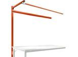 Aufbauportal m. Ausleger, Ansatztisch STANDARD Arbeitstisch/Werkbank UNIVERSAL/PROFI, 1750 mm, rotorange